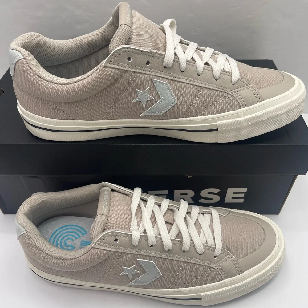 CONVERSE Men's A13223F
SPORT CASUAL OX PAPYRUS/RAINWASHED GREY/EGRET Sneakers - Picture 4 of 16